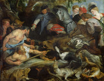 Hunting a Wild Boar, c.1615-16 by Peter Paul Rubens