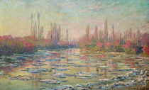 The Thaw on the Seine, near Vetheuil von Claude Monet