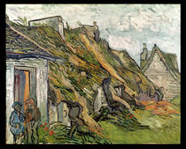 Thatched Cottages in Chaponval von Vincent Van Gogh