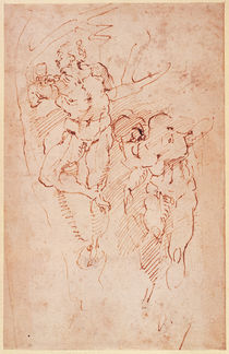 Studies of Male Nudes von Michelangelo Buonarroti