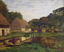 A Farmyard in Normandy, c.1863 von Claude Monet