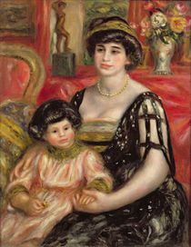 Madame Josse Bernheim-Jeune and her Son Henry by Pierre-Auguste Renoir