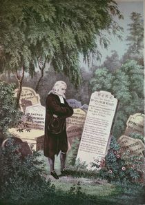 The Rev. John Wesley visiting his mother's grave von English School