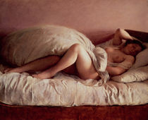Sleeping woman, 1849 by Johann Baptist Reiter