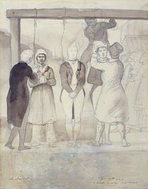 Execution in London von Theodore Gericault