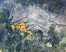 Montagne Sainte-Victoire and the Black Chateau von Paul Cezanne