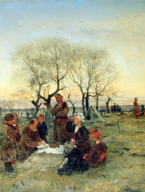 Funeral Repast at the Grave von Vladimir Egorovic Makovsky