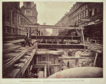 Construction of the metro system along the rue de Rivoli von French School