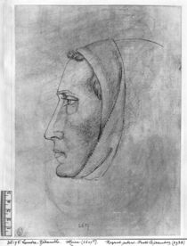 Head of a monk, from the The Vallardi Album von Antonio Pisanello