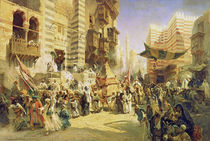 The handing over of the Sacred Carpet in Cairo von Konstantin Egorovich Makovsky