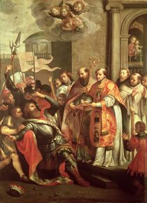 St. Bernard of Clairvaux and William X Duke of Aquitaine von Martin Pepyn or Pepin