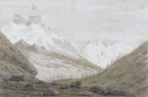 Between Chamonix and Martigny von John Robert Cozens