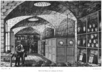 Basement of the Bank of France in Paris von Louis Joseph Amedee Daudenarde