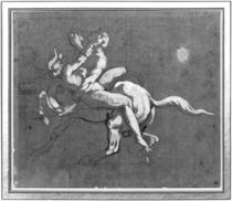 Centaur kidnapping a nymph by Theodore Gericault