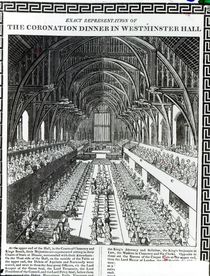 The Coronation Banquet in Westminster Hall by English School