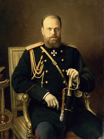 Portrait of Emperor Alexander III 1886 by Ivan Nikolaevich Kramskoy