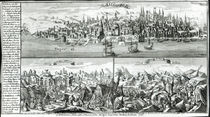The city of Lisbon before, during and after the Earthquake of 1755 by German School