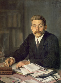 Portrait of the Author Maxim Gorky von Isaak Israilevich Brodsky