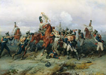 The Exploit of the Mounted Regiment in the Battle of Austerlitz von Bogdan Willewalde