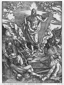 Resurrection, from 'The Great Passion' series by Albrecht Dürer