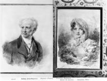 Self portrait and portrait of Princess Bagration von Jean-Baptiste Isabey