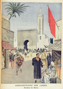 The Moroccan Pavilion at the Universal Exhibition of 1900 von French School