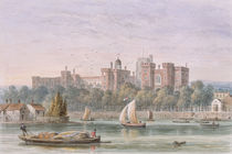 View of Lambeth Palace from the Thames von Thomas Hosmer Shepherd