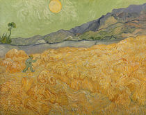 Wheatfield with Reaper, 1889 von Vincent Van Gogh