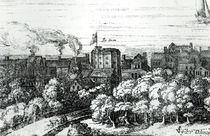 The Swan Theatre on the Bankside as it appeared in 1614 von English School