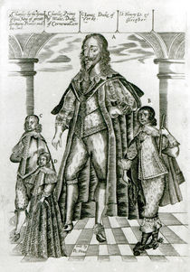 Charles I with his Children by English School