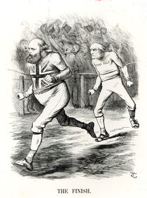 The Finish, from 'Punch or The London Charivari' von English School