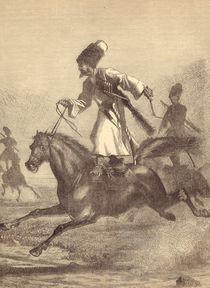 A Cossack Horseman von English School