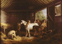 Inside a Stable by George Morland