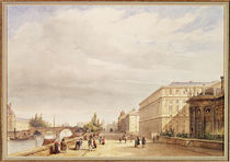 Le Quai d'Orsay, 1839 von Francois Etienne Villeret