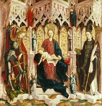 The Virgin and Child Enthroned von Michael Pacher
