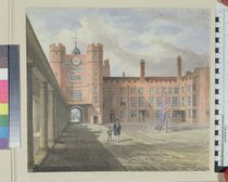 View of the courtyard at St. James's Palace von English School