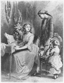 Illustration from 'The Sorrows of Werther' by Johann Wolfgang Goethe von Tony Johannot