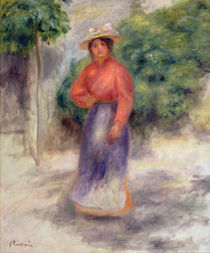 Gabrielle in the garden, c.1905 ? by Pierre-Auguste Renoir