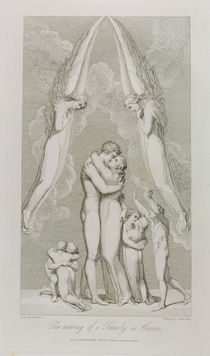 The Meeting of a Family in Heaven von William Blake