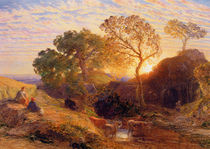 Sunset, c.1861 von Samuel Palmer