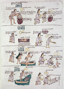 Page from the Codex Mendoza von Spanish School
