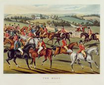 'The Meet', plate I from 'Fox Hunting' von Charles Hunt