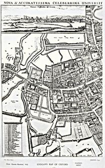 Loggan's map of Oxford, Eastern Sheet von David Loggan