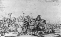 A Cavalry Battle von Jacques Courtois