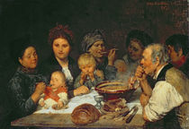 Labourers at a Table, Thueringen von Otto Edmund Guenther