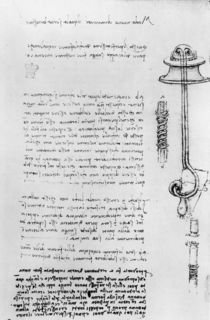 Study of a floater with breathing tubes for a diver by Leonardo Da Vinci