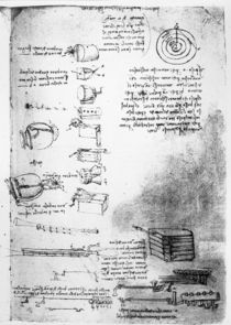 Facsimile of a page from the Codex Arundel von Leonardo Da Vinci