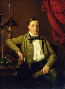 Portrait of Apollon Maykov by Grigory Mikhailov