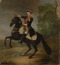 Kurt Christoph Graf von Schwerin on horseback by Antoine Pesne