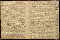 A page from the Codex Leicester von Leonardo Da Vinci